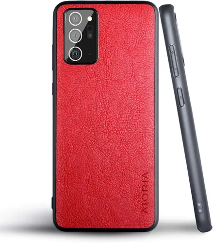 Vista 56 de AIORIA Para Samsung Galaxy Note 20 Case, 6.7 pulgadas Premium PU Leather Cover Retro Business Design Funda protectora completa para Samsung Note 20