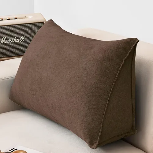 Vista 9 de Almohada de cabecera de cuña azul para lectura y reposo en cama, almohada triangular para respaldo de lectura, cojín de cuña para espalda, almohada