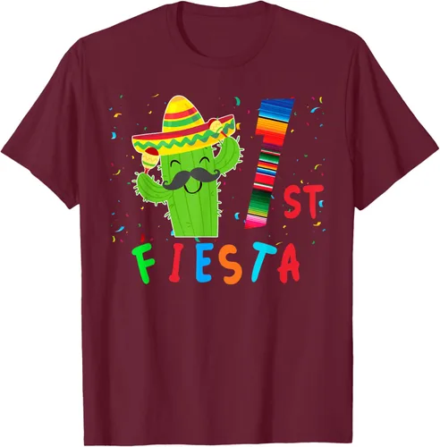 Vista 12 de Camiseta mexicana para fiesta temática de cumpleaños a juego, Negro, S