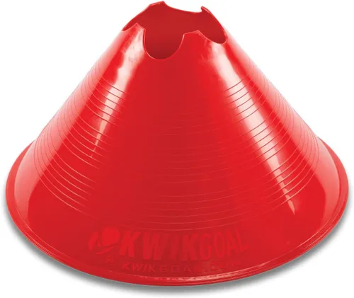 Vista 11 de Kwik Goal Jumbo Disc Cones, Pack of 12 Azul