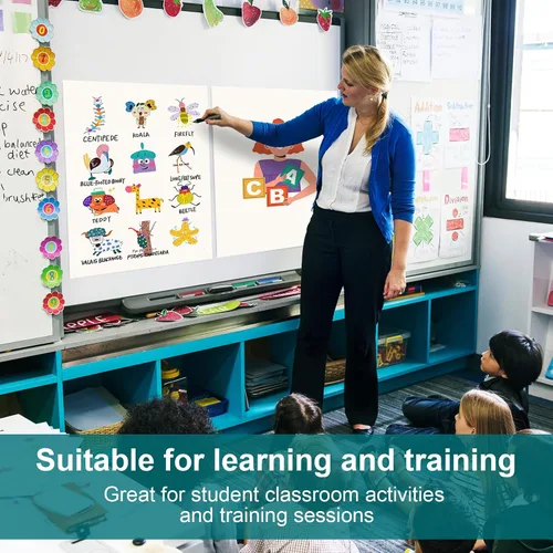 Vista 6 de ViVin Almohadilla de Caballete Súper Pegajosa, Papel de Rotafolio de 25 x 30 Pulgadas para Maestros, Papel de Caballete Grande Autoadhesivo, Gráfico