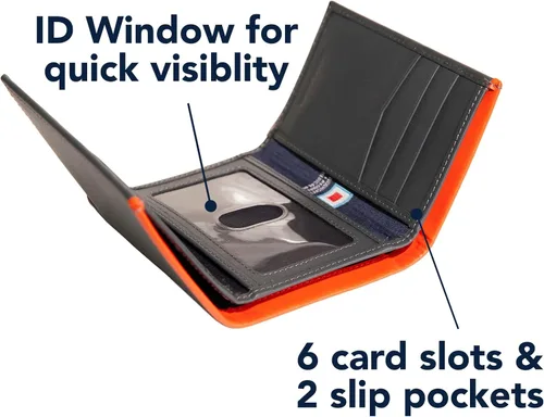 Vista 6 de Nautica Pop Color Leather Bifold Wallet
