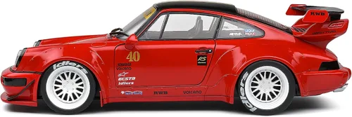 Vista 7 de Motor city classics Solido Escala 118 RWB - RED Sakura -2021