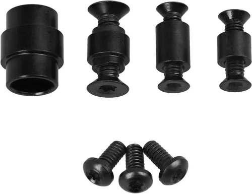 Vista 4 de Juego de accesorios de titanio de 13 piezas para Spyderco Paramilitary PM2 C81, incluye tornillos, pivote principal, tubo de cordón, espaciador