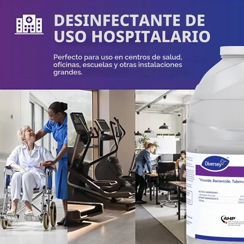 Vista 6 de Oxivir Diversey Tb Limpiador desinfectante, 1 gal, paquete de 4