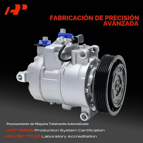 Vista 3 de Compresor de aire acondicionado A-Premium con embrague
