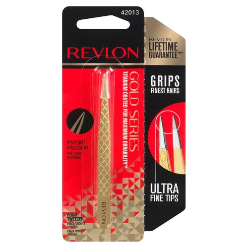 Vista 2 de Revlon Pinzas de punta revestida de titanio de la serie Gold