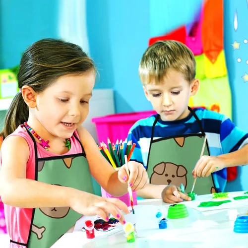 Vista 4 de Delantal pequeño ayudante personalizado para niños Niños Personalizado Cocina Hornear Artesanía Arte Jardinería Niños y Niñas