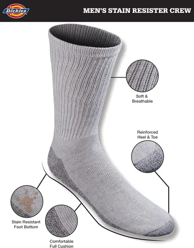 Vista 15 de Dickies - Calcetines acolchados para hombre (6/12 unidades)