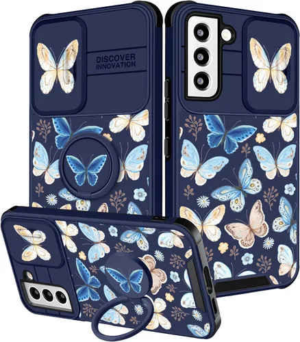 Vista 173 de Funermei para Samsung Galaxy Z Flip 4 Funda - Funda de Teléfono Bonita para Mujeres y Niñas con Mariposas Bonita Estética Femenina Diseño