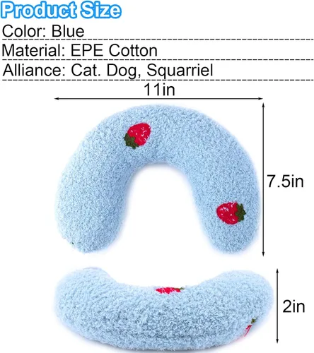 Vista 7 de Almohada para Perros Mity Rain, Almohada de Alivio de la Ansiedad para Perros, Almohada Ultra Suave de Alta Densidad Calmante para Alivio de Azul