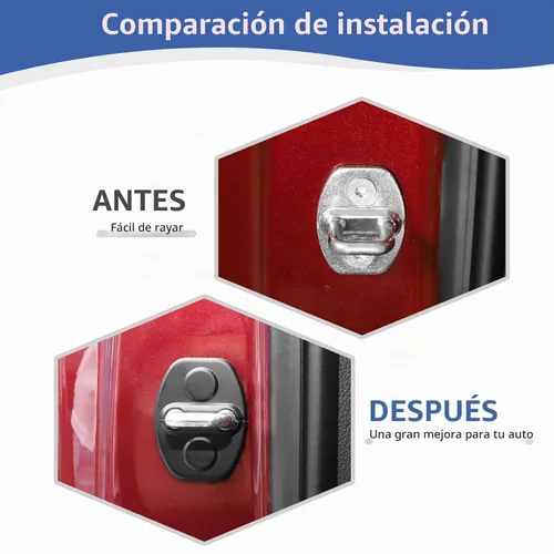 Vista 2 de RT-TCZ Cubierta para pestillo de cerradura de puerta Silverado para Chevy Silverado/Colorado 2014-2022 para GMC Sierra/Canyon 2014-2022, accesorios