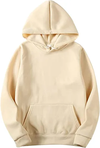 Vista 4 de Unisex 2PC Sweatsuit Set for Men and Women Oversized Solid Long Sleeve Hoodie Pullover Sweatshirt Tracksuit Jogger Sweatpants