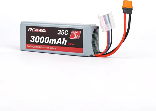 Vista 9 de RCAWD 11.1V Lipo Batería 3S 35C 2200mAh con JST IC2 para Arrma Grom Typhon