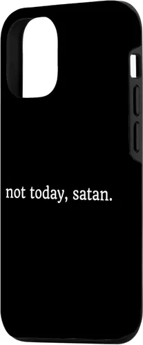 Vista 2 de Funda para iPhone 15 No hoy satanás divertida cita cristiana religión caso