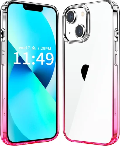 Vista 9 de JJGoo Compatible con iPhone 13 Funda transparente, transparente a prueba de golpes, delgada, antiarañazos, carcasa protectora de policarbonato duro
