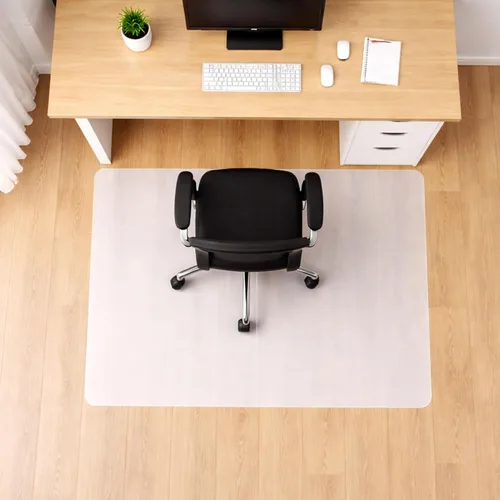 Vista 10 de Marvelux Tapete antideslizante para silla para suelos duros, 29 x 46 pulgadas, protector de piso de madera dura de oficina blanco duradero