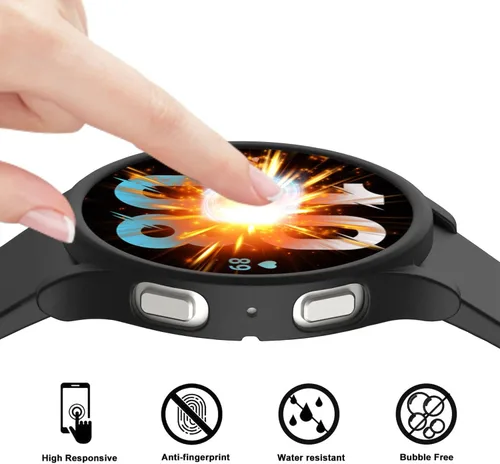 Vista 4 de Rc-Z - Funda protectora de pantalla para Samsung Galaxy Watch 5 4 de 1.575 in (6+6 unidades)