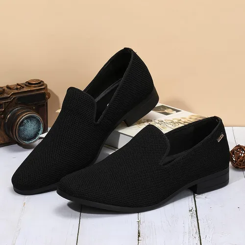 Vista 2 de UUBARIS Mocasines de vestir para hombre de esmoquin, zapatos sin cordones