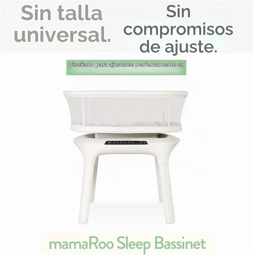 Vista 2 de Sábanas de moisés para el moisés para dormir 4moms Mamaroo, se ajusta a colchón de moisés ovalado de 18 x 30 pulgadas, 100% algodón jersey suave