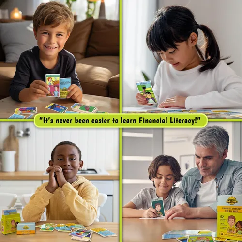 Vista 6 de Tarjetas didácticas de educación financiera para niños Aprenda dinero y habilidades de gasto Recurso de educación financiera para niños