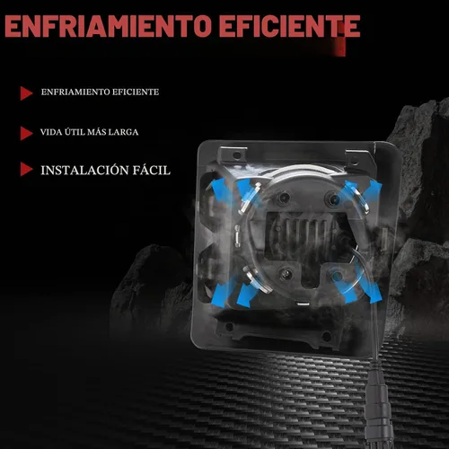 Vista 6 de BUNKER INDUST Luces antiniebla LED para GMC Sierra 1500 2014-2015, kit de lámpara antiniebla de conducción de parachoques