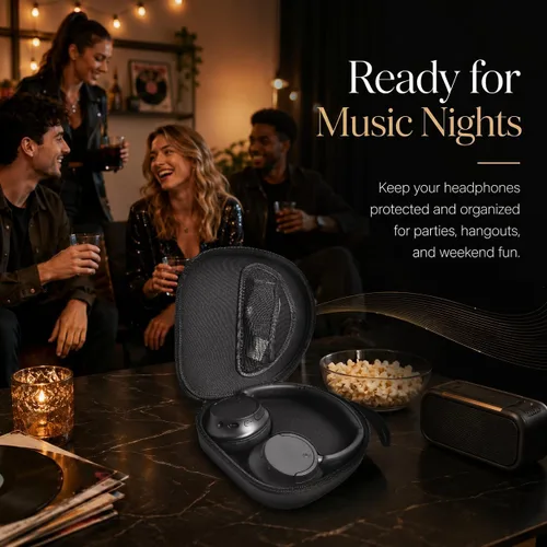 Vista 9 de Funda de auriculares para Sony WH-CH720N WH-CH520 WH-1000XM4 para Soundcore Q20i Q20 Q30 para auriculares JBL Tune 720BT 510BT con cancelación