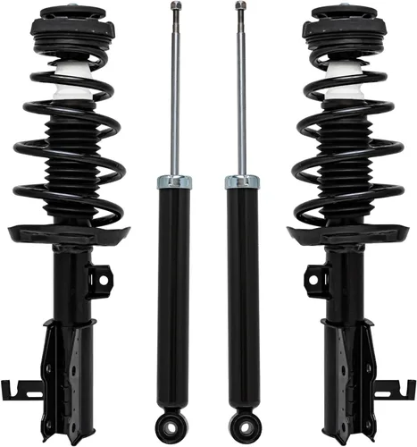 Vista 111 de Detroit Axle - Kit de amortiguadores de 4 puntales para Ford Escape 14-19, 2 puntales delanteros con resorte helicoidal 2 amortiguadores traseros