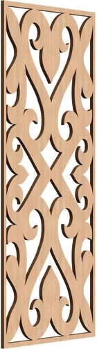 Vista 49 de Keene Paneles de pared decorativos de madera con calado, 9 3/8 pulgadas de ancho x 24 3/8 pulgadas de alto x 1/4 de alto, abedul Birch