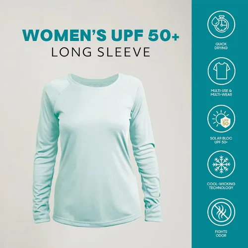 Vista 3 de Vapor Apparel camiseta manga larga con protección solar FPS 50+ para mujer