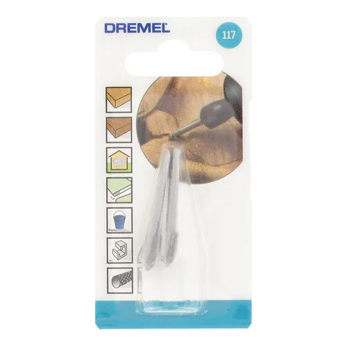 Vista 5 de Dremel 117 Broca de tallado para herramientas rotativas, perfecta para madera, plástico y metales blandos, 1/4 de pulgada