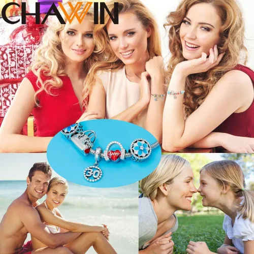 Vista 6 de 16 17 18 19 20 21 22 24 25 26 30 32 33 35 37 40 49 50 60 69 77 80 88 99 dijes de plata de ley 925 que se ajustan a pulserascollar Pandora colgantes