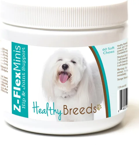 Vista 53 de Healthy Breeds Affenpinscher Z-Flex Minis - Masticables suaves para cadera y articulaciones, 60