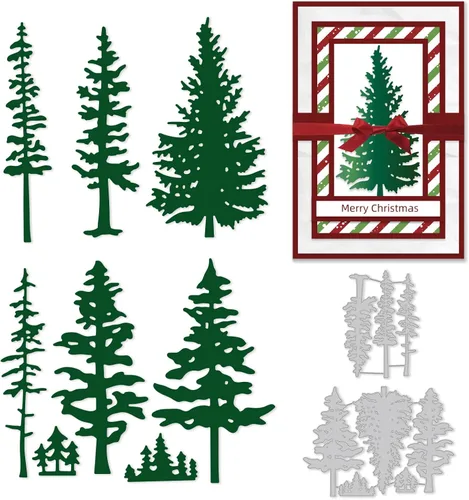 Vista 10 de GLOBLELAND Troqueles de Corte de Chimenea de Navidad, Plantilla de Troquelado de Feliz Navidad, Medias de Navidad, Troqueles de Corte de Metal