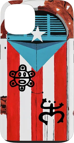Vista 7 de Funda con diseño de bandera de Puerto Rico Coqui Sun Taíno, Boricua Pride Cover Case para iPhone 17