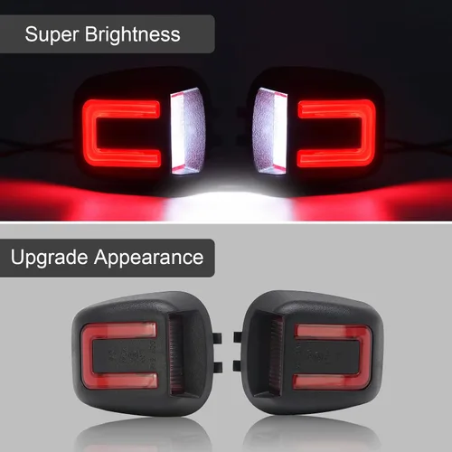 Vista 2 de Luces LED de matrícula compatibles con Frontier 2007-2019, para Titan/Xterra 2007-2015, Armada 2008-2015, para Equator 2009-2012 18 SMD 6500K luces