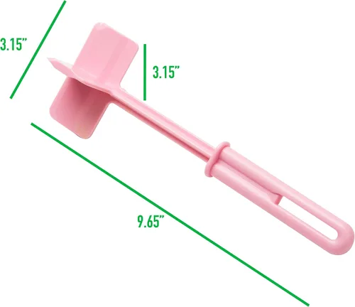 Vista 9 de Mind Reader Espátula picadora de carne, herramienta de cocina resistente al calor para mezclar, cortar, machacar, picar carne molida, aguacate