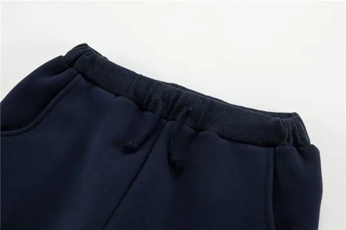 Vista 3 de UNACOO Pantalones casuales suaves y cálidos con forro polar Sherpa para niños y niñas (de 3 a 12 años)