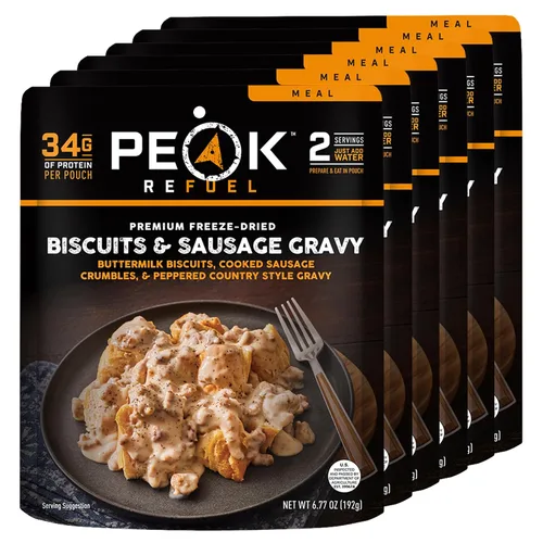 Vista 37 de Goulash de búfalo americano 45g protein, 740 calories, ground bison goulash, 2 servings, 4.94 oz pouch, 6 oz water, ready in 10 minutes, made in