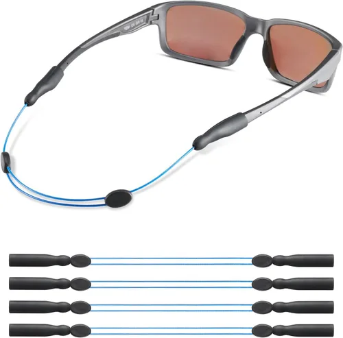 Vista 13 de Correa para gafas, correa ajustable sin cola para lentes de sol y gafas, correas de cable, soportes para gafas alrededor del cuello, cordón