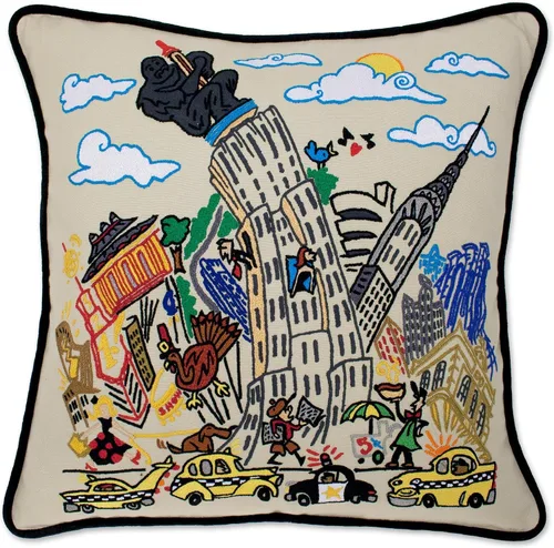 Vista 149 de Catstudio Portland (Oregon) - Almohada decorativa bordada
