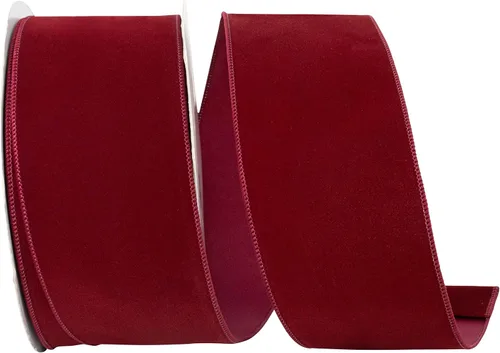 Vista 24 de Reliant Ribbon 92270W-090-09K - Cinta, 1-1/2 pulgadas x 50 yardas, color borgoña