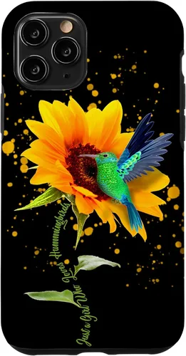 Vista 29 de Just a Girl who Love Hummingbirds Sunflower Bird Cute Flower Case for iPhone 17