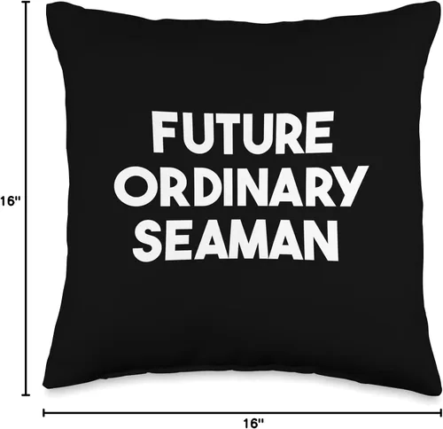 Vista 4 de Future Ordinary Seaman Almohada de 16 x 16 pulgadas, multicolor