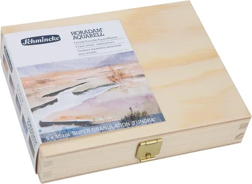 Vista 17 de Schmincke - HORADAM® AQUARELL, surtido completo de 40 medios recipientes de acuarelas de granulación súper fuerte, 74 440 097, caja de metal