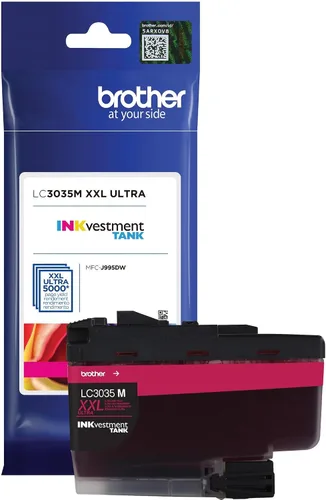 Vista 6 de Brother Genuino LC3035M, Paquete Individual de Ultra Alto Rendimiento Magenta -Tanque de Tinta Inkvestment -Cartucho de Tinta, Rendimiento de Página