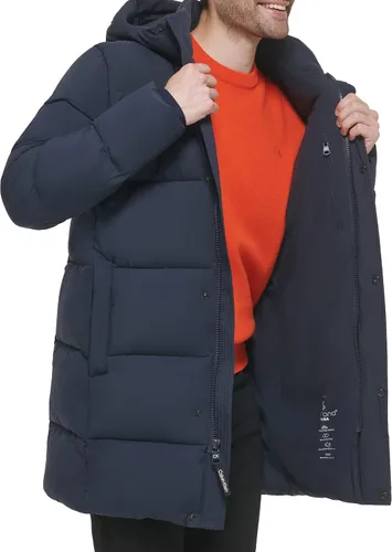 Vista 5 de Calvin Klein Chaqueta larga elástica acolchada para hombre