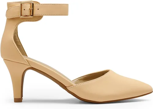 Vista 2 de DREAM PAIRS zapatos puntiagudos de vestir para mujer, de tacón bajo