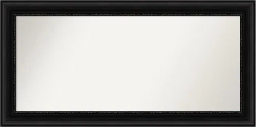 Vista 164 de Amanti Art Espejo personalizado, espejo de baño negro puente, espejo de pared o espejo de tocador de baño sobre el fregadero (26 x 26 pulgadas)