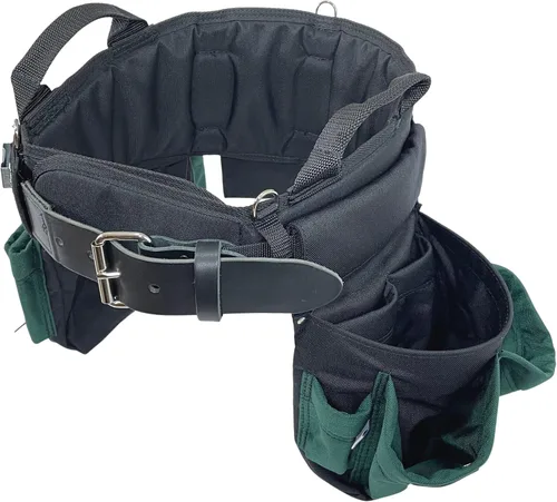 Vista 7 de BOULDER BAG - Cinturón profesional para electricistas MAX Combo con soporte trasero cómodo, hebilla de cinturón de cuero, cinturón de trabajo